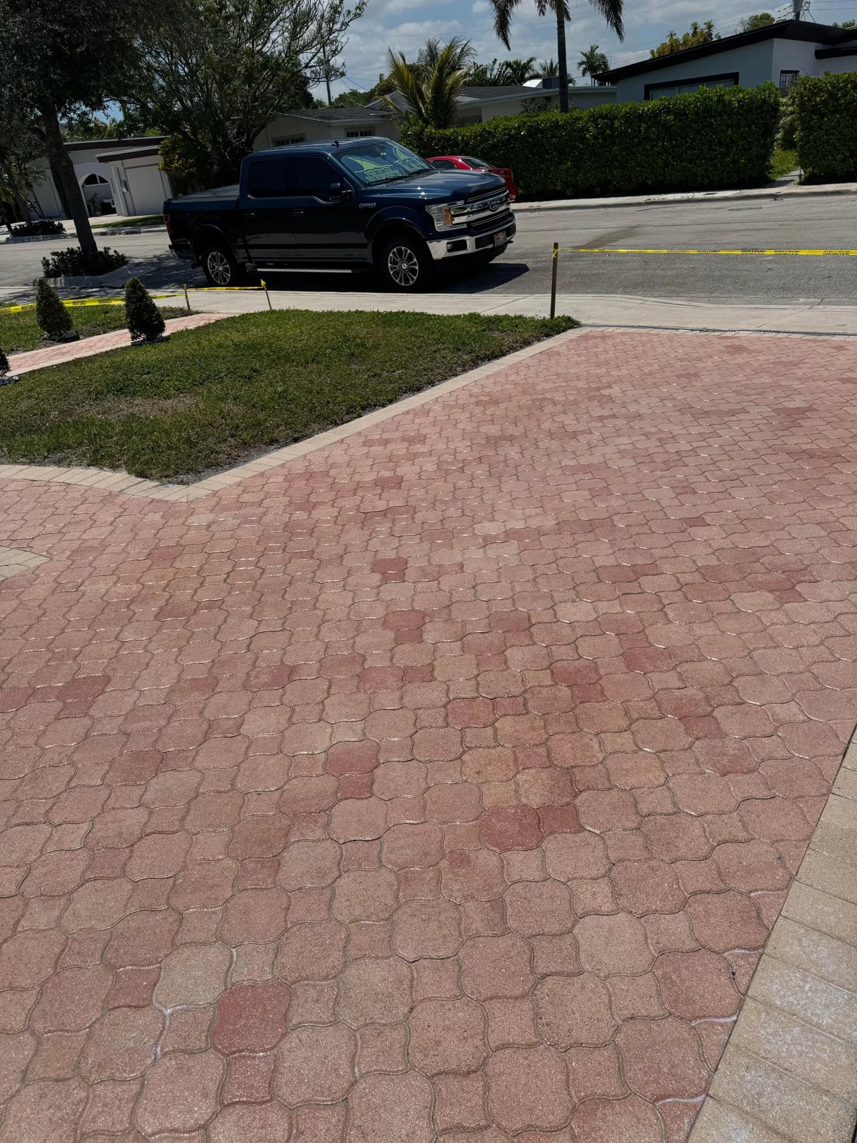 Sealed paver walkway in North Bay Village