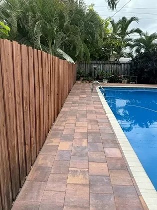 Restored brick paver walkway in Palm Beach