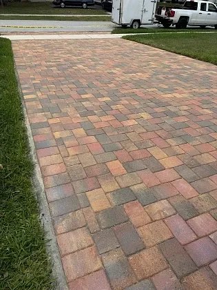Paver patio and walkway in Pompano Beach